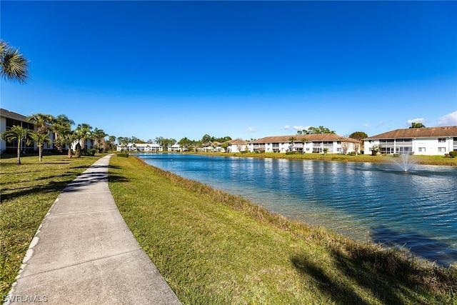 property view of water