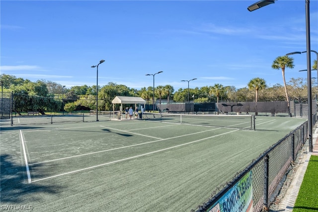 view of sport court