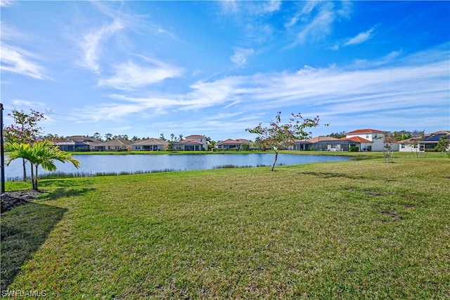 view of property view of water