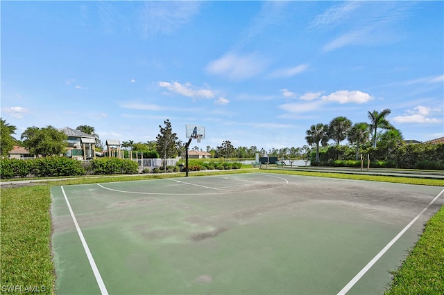 view of basketball court