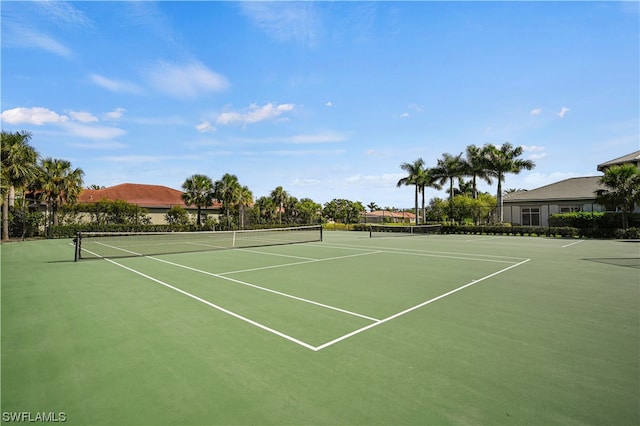 view of tennis court