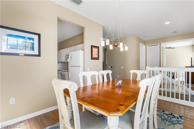 dining room featuring dark hardwood / wood-style floors