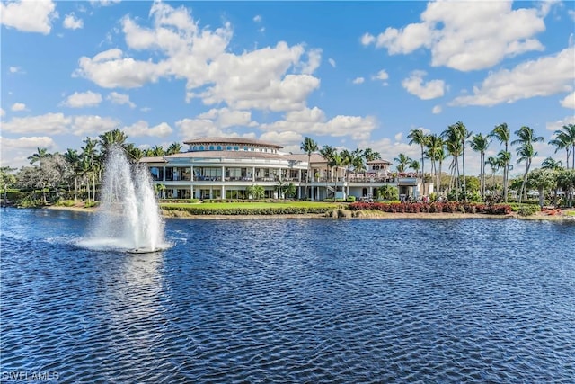 view of water feature