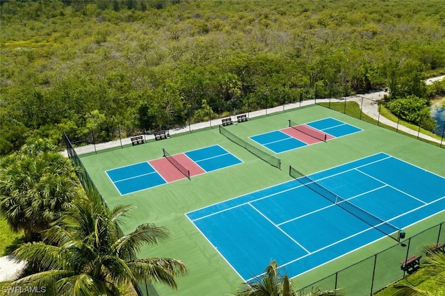 view of tennis court