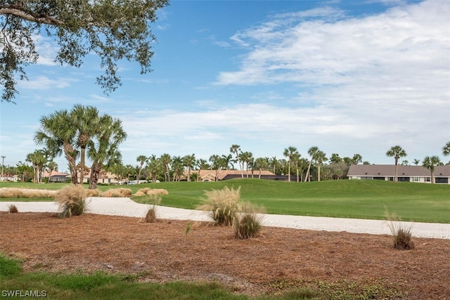 view of home's community featuring a lawn