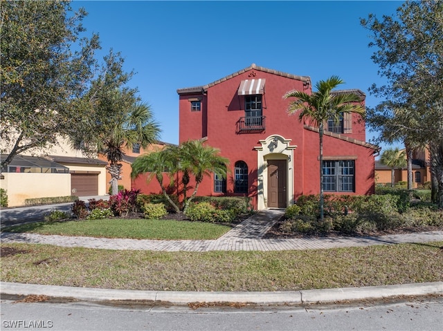 view of mediterranean / spanish house