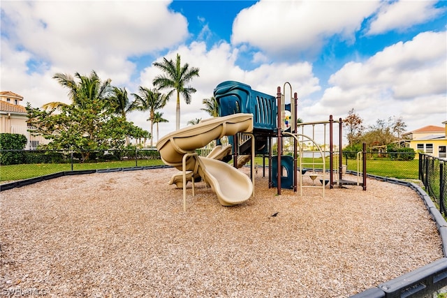 view of jungle gym