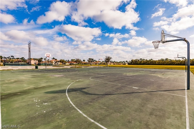 view of basketball court