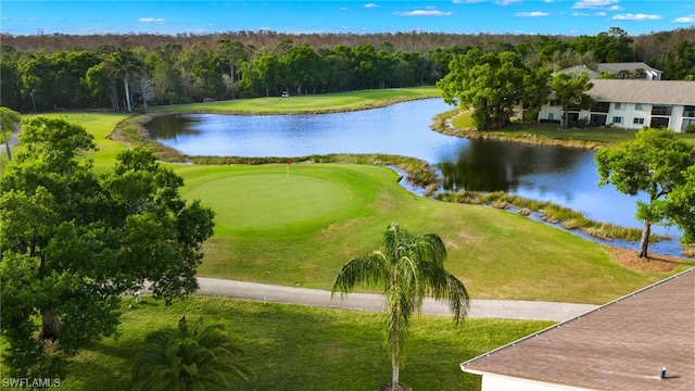 view of property's community featuring a water view