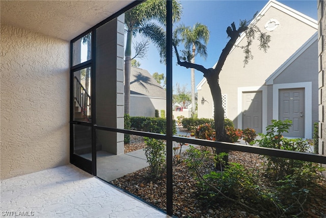 view of sunroom