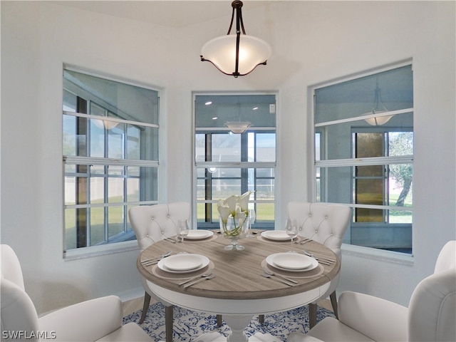 view of dining area