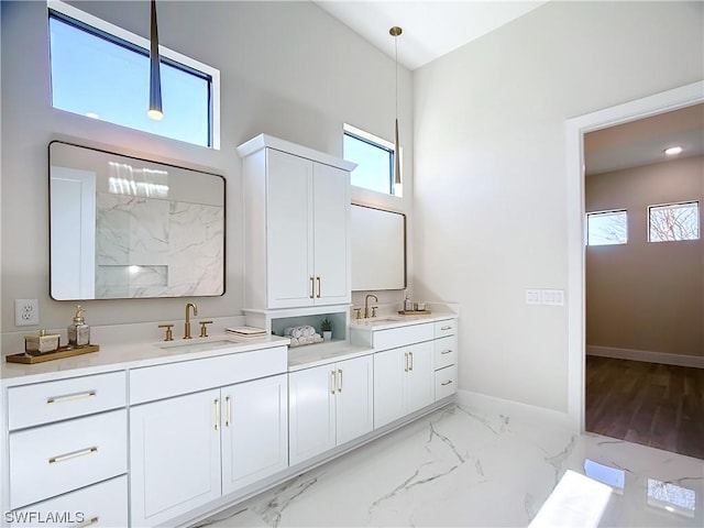 bathroom with vanity