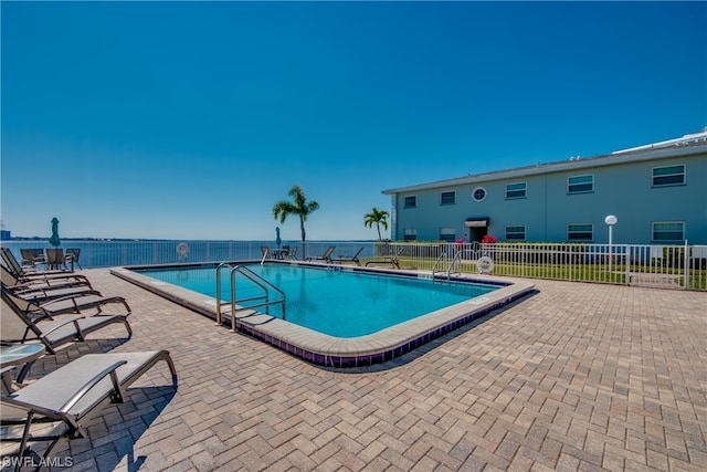 view of pool with a patio