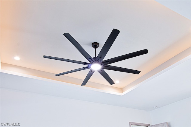 room details with ceiling fan