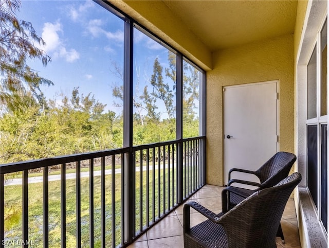 view of sunroom / solarium