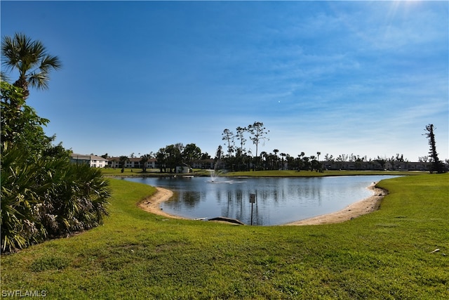 view of property view of water