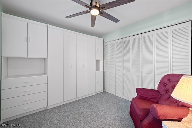 unfurnished room with ceiling fan