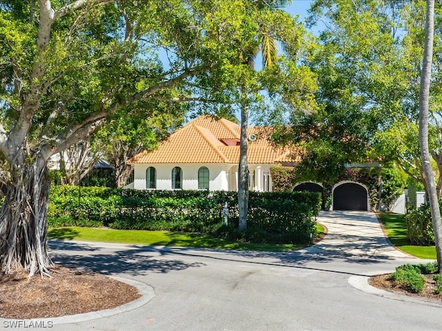 view of mediterranean / spanish house