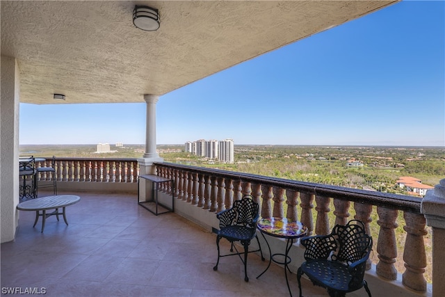 view of balcony