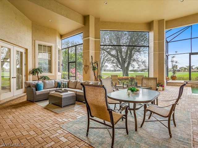 view of sunroom / solarium