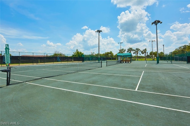 view of tennis court