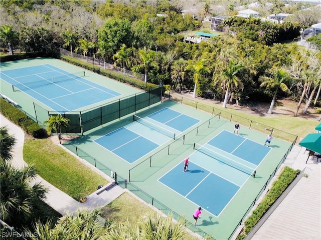 view of tennis court