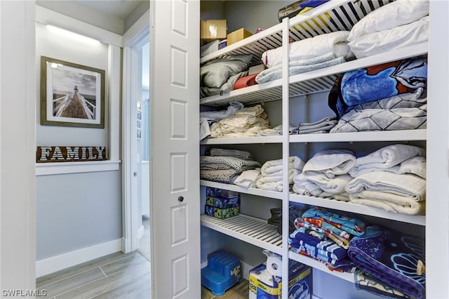 view of storage room