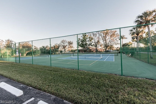 view of tennis court