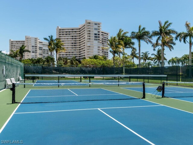 view of tennis court