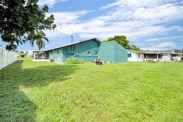 exterior space with a lawn