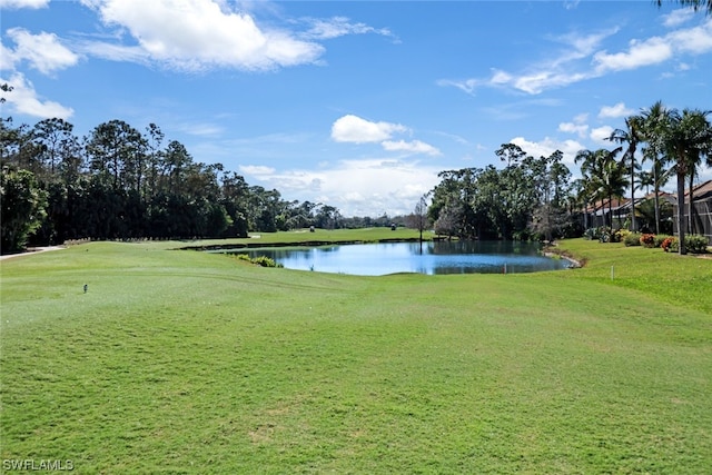 view of water feature