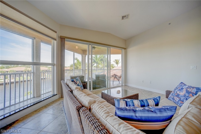 view of sunroom