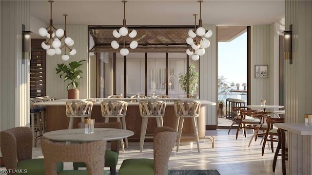 view of dining space