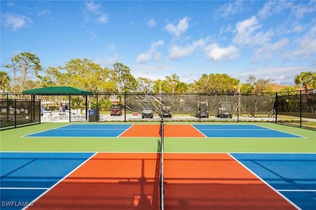 view of sport court with basketball court