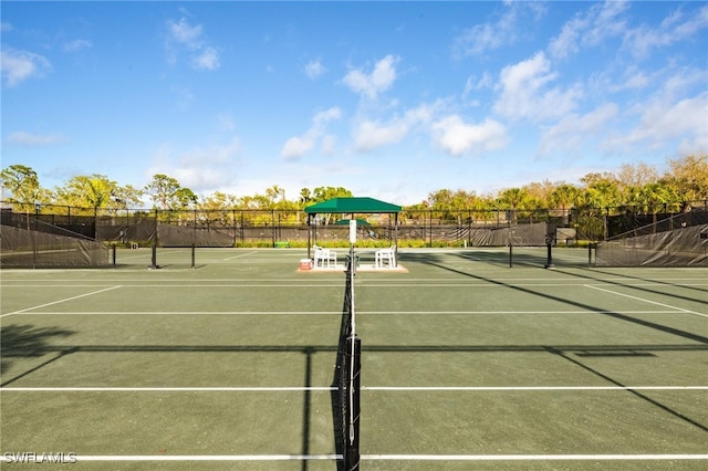 view of tennis court