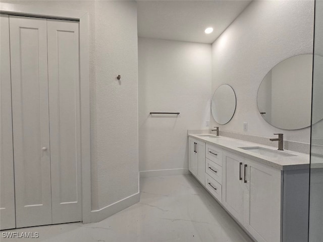 bathroom with vanity