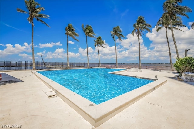 view of pool with a patio area