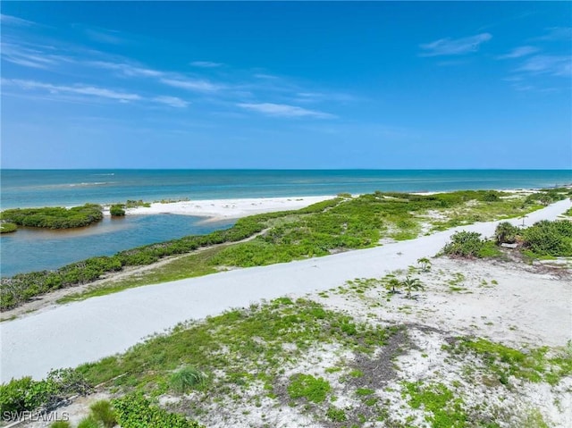 water view with a beach view