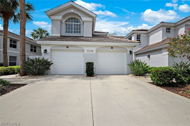 front facade featuring a garage