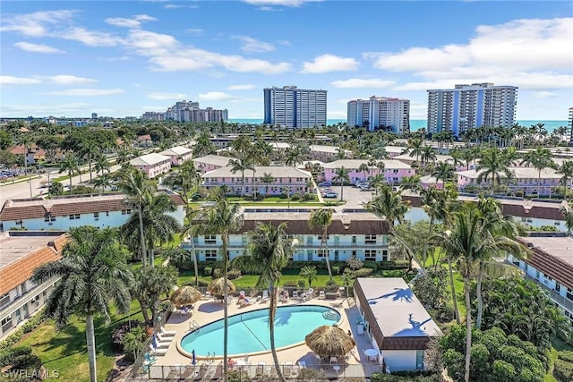 birds eye view of property