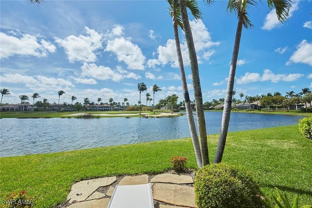 view of water feature