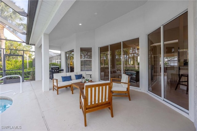 view of sunroom / solarium