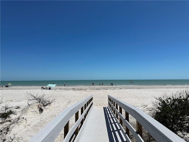water view with a beach view