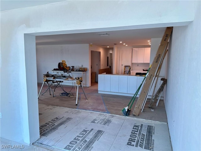 interior space featuring visible vents