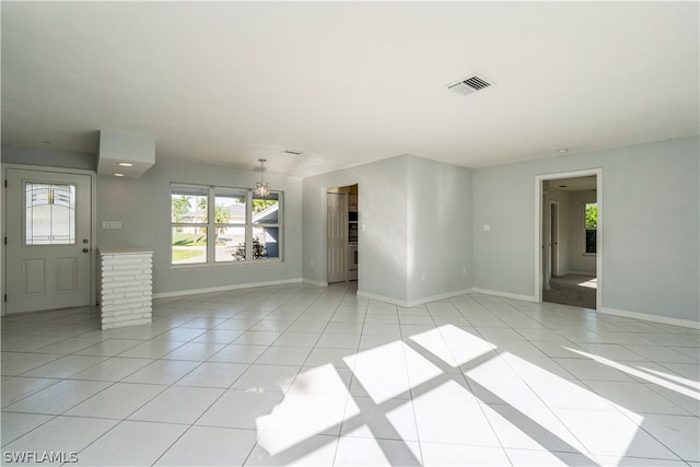 view of tiled empty room