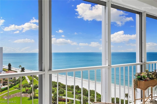 water view with a beach view