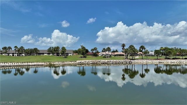 view of property view of water