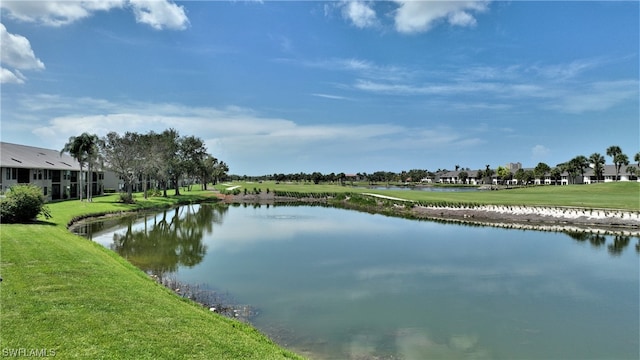 view of water feature