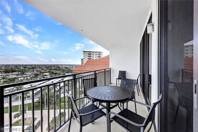 view of balcony