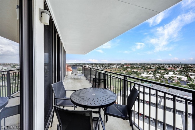 view of balcony